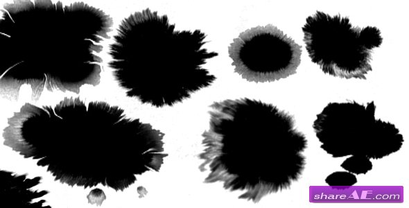 Ink Blot / Splat Series of 8 - Stock Footage (Videohive)