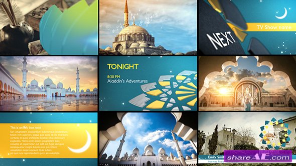Videohive Arabia TV - Ramadan Ident Package - After Effects Templates