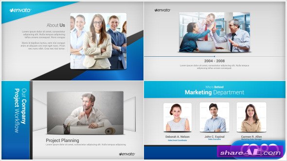 sample of company profile after effects templates free download
