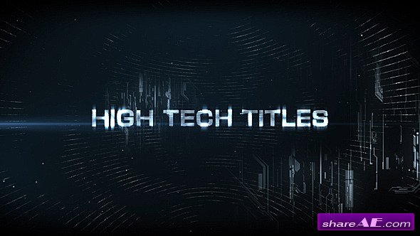 Videohive High Tech Titles & Logo - After Effects Templates