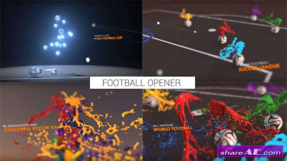 Videohive Colourful Football Opener - After Effects Templates
