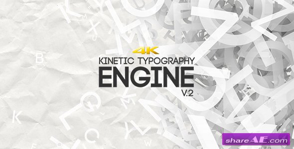 Videohive Kinetic Typography Engine V2 4K