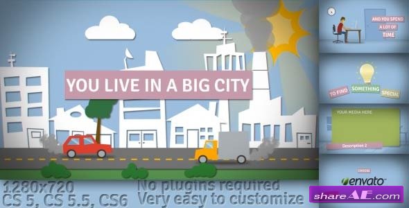 Videohive Big City - Cartoon Promo