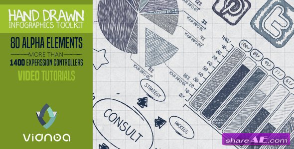 Videohive Hand Drawn Infographics Toolkit