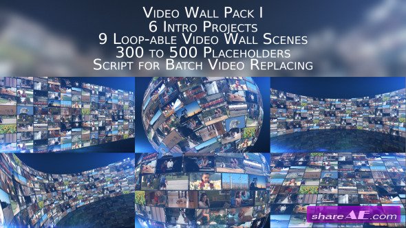 Videohive Video Wall Pack I