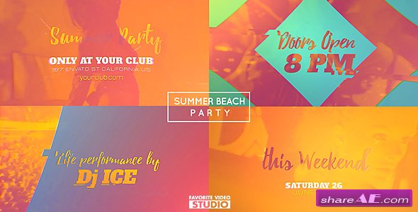 Videohive Summer Beach Party 2016
