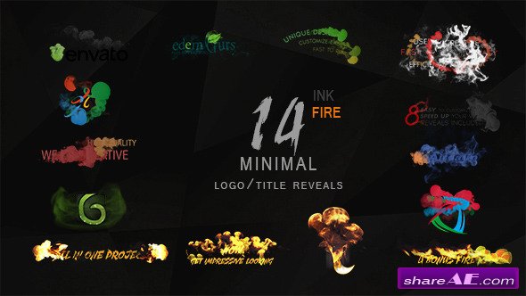 Videohive Minimal Ink&fire Logo/Title Reveals Package