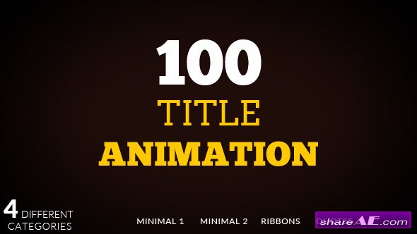 Videohive 100 Title animation