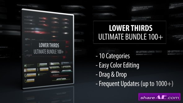 Videohive Lower Thirds - Ultimate Bundle 100+