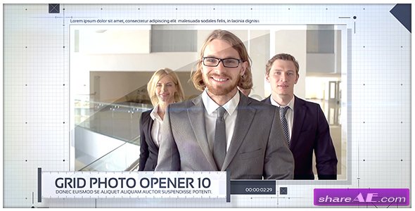 Videohive Grid Photo Opener - Corporate Slideshow