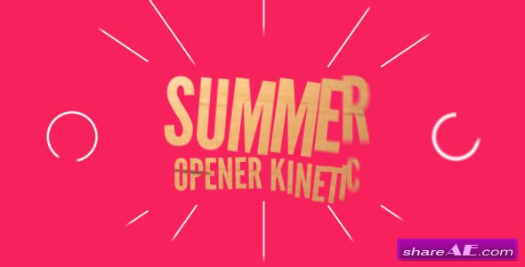 Videohive Summer Opener Kinetic