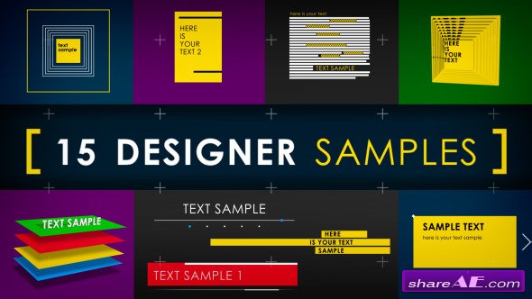 Videohive 15 Designer Samples (Pack)