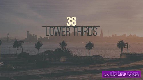 38 Lower Thirds - After Effects Project (Motion Array)