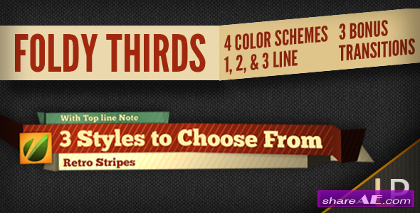 Videohive Foldy Lower Thirds