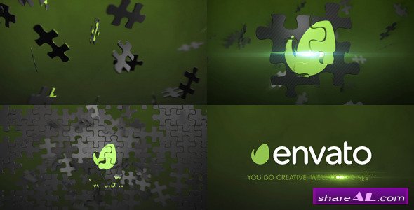 Videohive Puzzle Logo Animation Element 3D