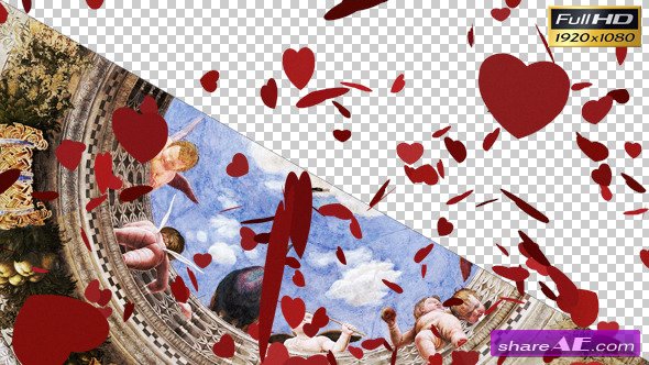 Falling Valentine Hearts - Motion Graphic (Videohive)