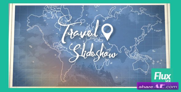 Videohive Map Travel Slideshow
