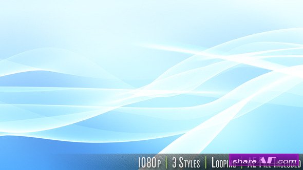 HD Flowing Wave - Series of 3 - LOOP with AE File - Motion Graphic (Videohive)