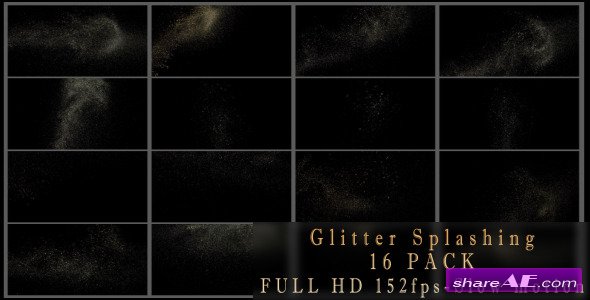 Glitter Splashing 16 Pack - Motion Graphic (Videohive)