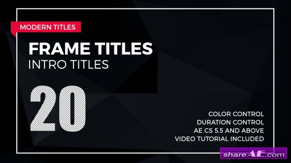 Videohive Frame Titles 2