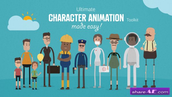 Videohive Ultimate Character Animation Toolkit Free After Effects Templates After Effects