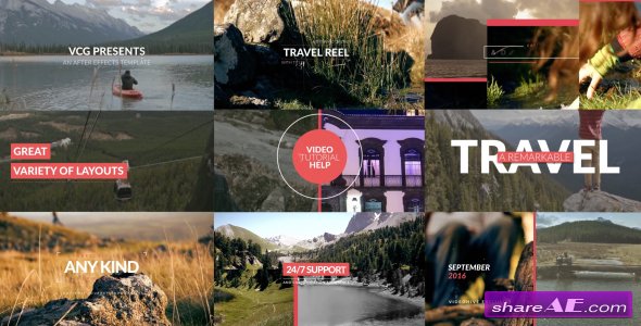Videohive Travel Reel With Titles
