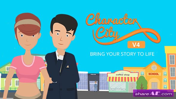 Videohive Explainer Video ToolKit : Character City V4