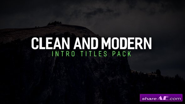 Videohive Modern Intro Titles Pack