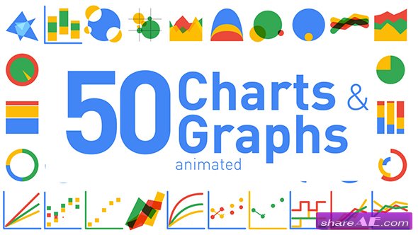 Videohive 50 Animated Charts & Graphs
