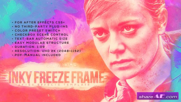 Videohive Inky Freeze Frame