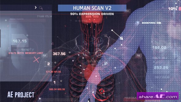 Videohive Human Scan V2
