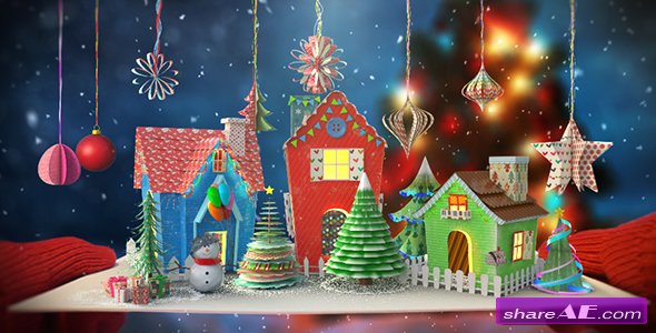 Videohive Christmas Paper Card