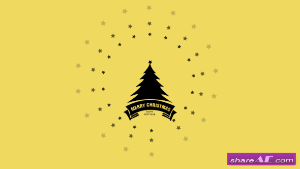 Videohive Flat Christmas and New Year Greetings