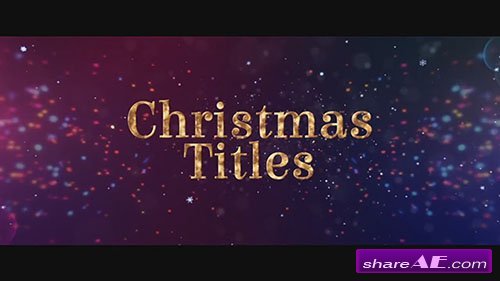 Christmas Titles - After Effects Template (Motion Array)
