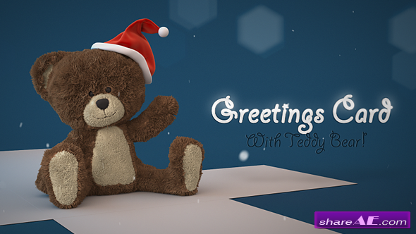 Videohive Christmas Teddy Bear Greetings