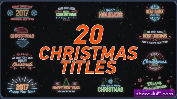 Videohive 20 Christmas Titles