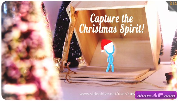 Videohive Capture the Christmas Spirit | Christmas Card Animation