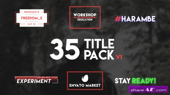 Videohive 35 Typography Title