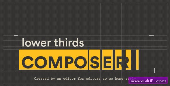 Videohive Lower Thirds Composer | After Effects Script
