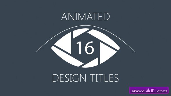 Videohive 16 Animated Design Titles