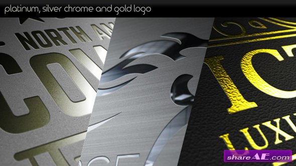 Videohive Platinum Silver Chrome and Gold Logo