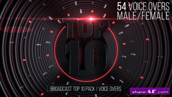 Videohive Broadcast Top 10 Pack | Voice Overs