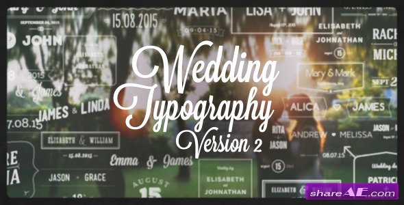 Videohive Wedding Typography Titles � Version 2