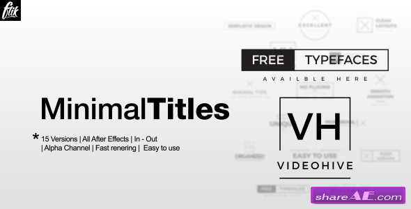 Videohive Ultra Minimal Titles Pack