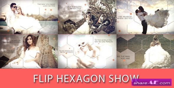 Videohive Flip Hexagon Show