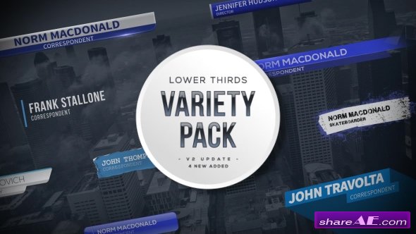 Videohive Lower Thirds Variety Pack