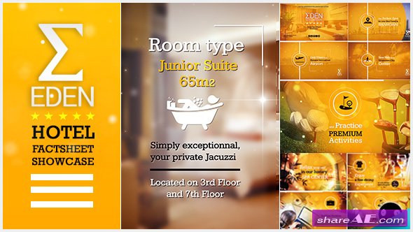 Videohive Hotel Fact-sheet Showcase