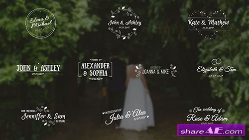 Wedding Titles - After Effects Template (Motion Array)