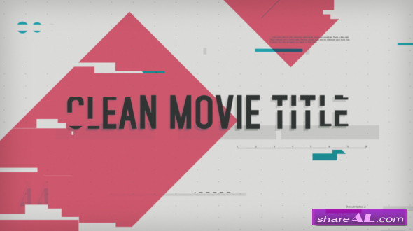 Videohive Clean Movie Title