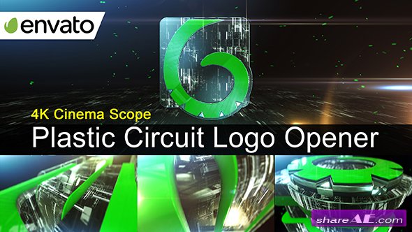 Videohive Plastic Circuit Logo Opener / Element 3D
